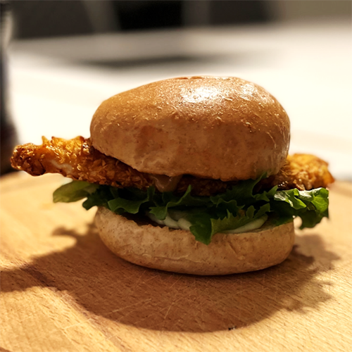 Crispy chicken sandwich and nuggets